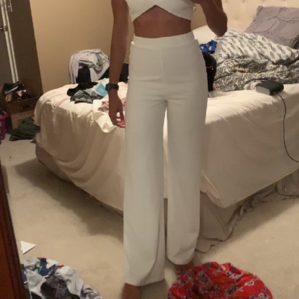 Windsor White Wide Leg Pants